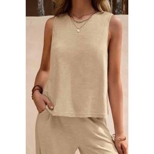NEW SWEETKAMA salida sleeveless top in pearl